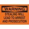 Brady Warning Sign, Plastic, Rectangle, English 95426 - alternate 1